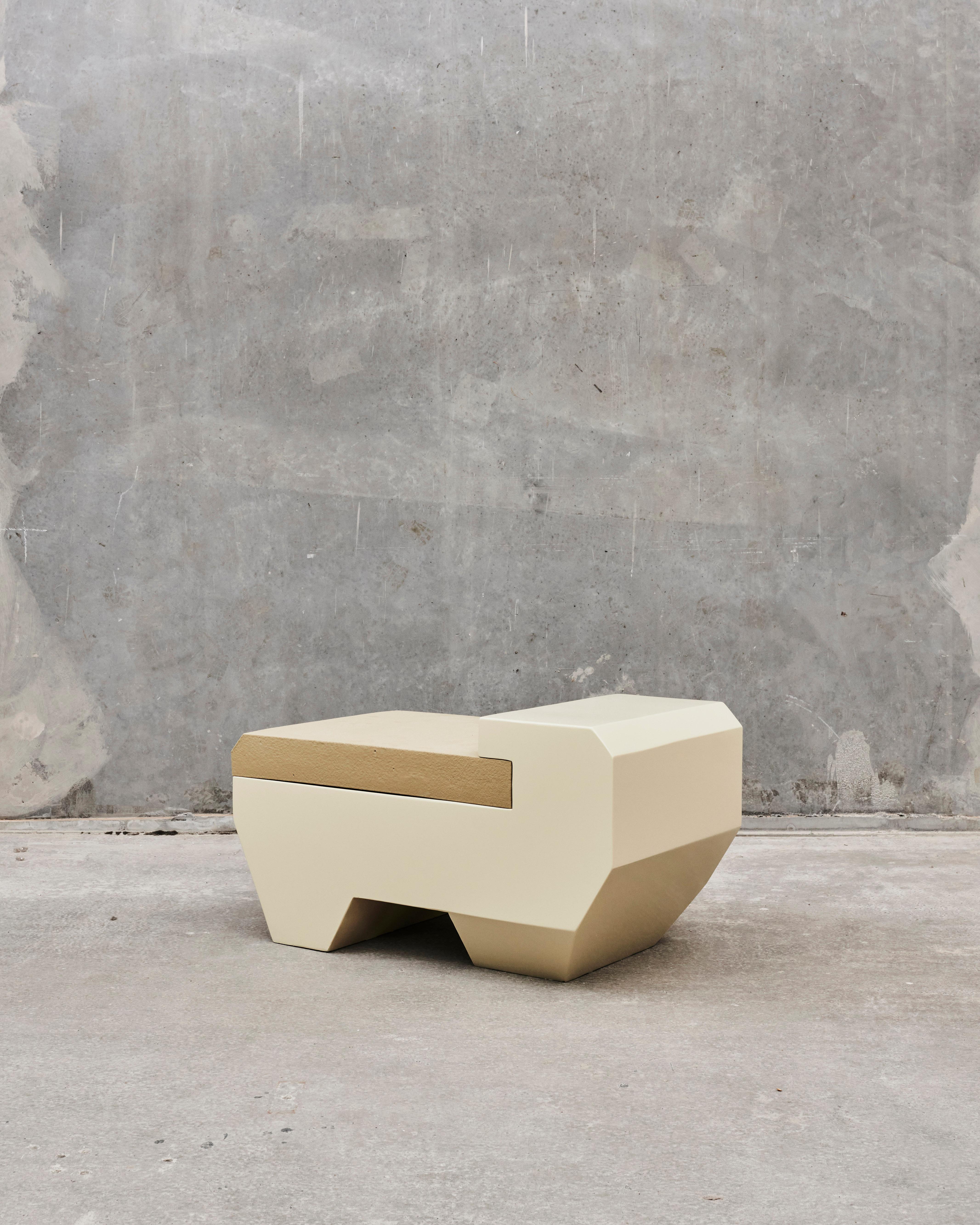 Autre Pouf amphibie d'intérieur et d'extérieur en peinture bleu clair par Jacob Egeberg en vente