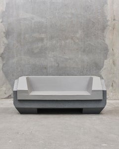 Amphibious Outdoor & Indoor Sofa in Concrete Gray Paint by Jacob Egeberg