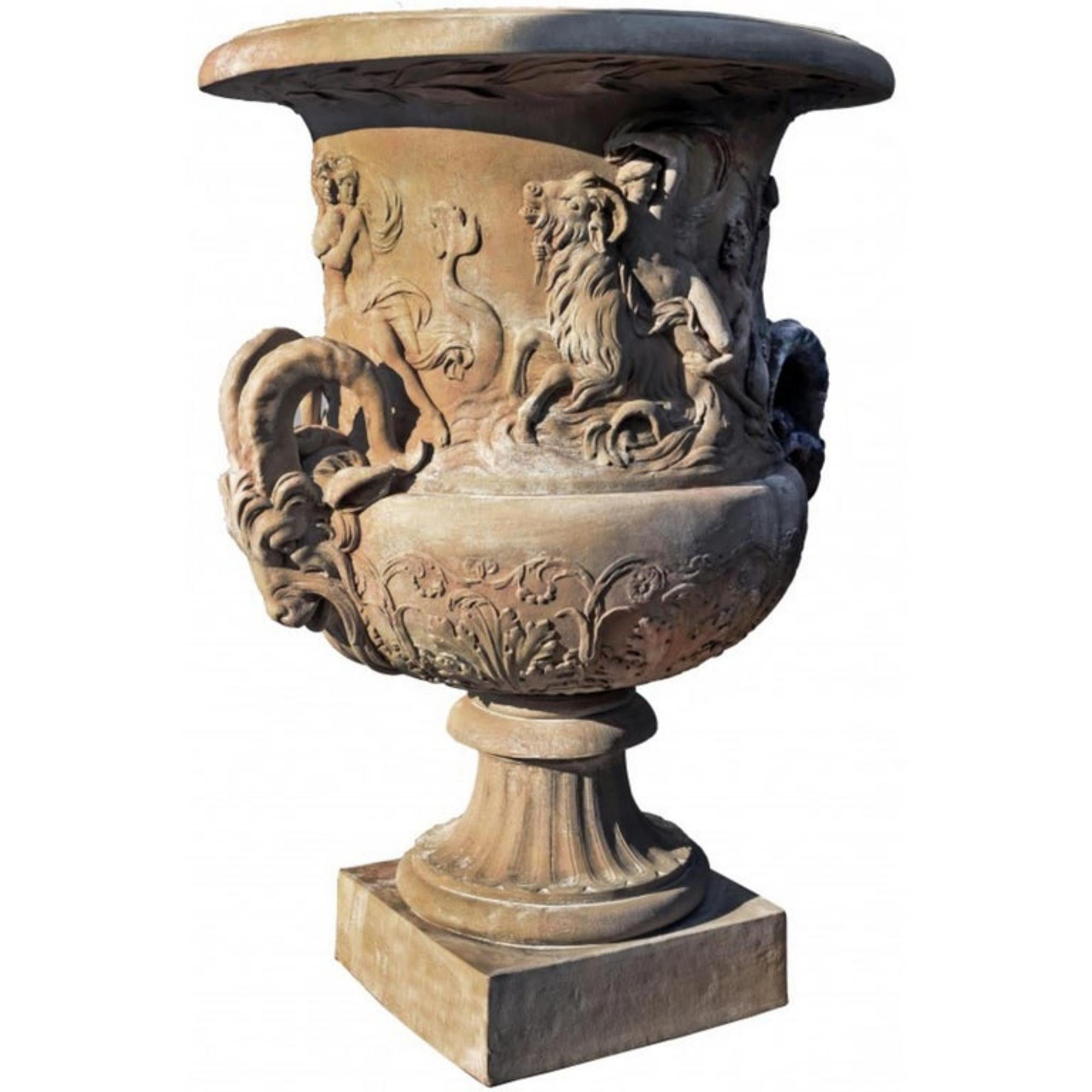 Classical Roman Amphitrite Vase, 'Louvre Collection' Early 20th Century For Sale