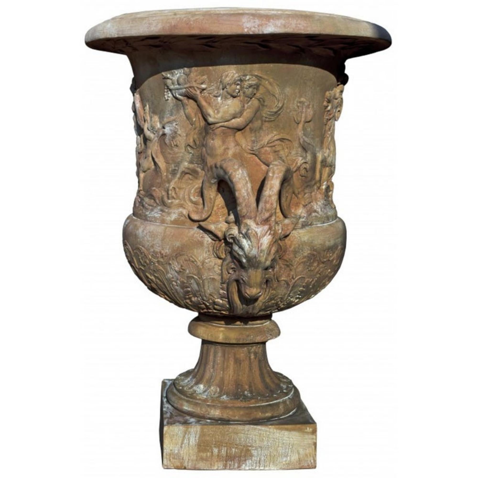 Italian Amphitrite Vase, 'Louvre Collection' Early 20th Century For Sale