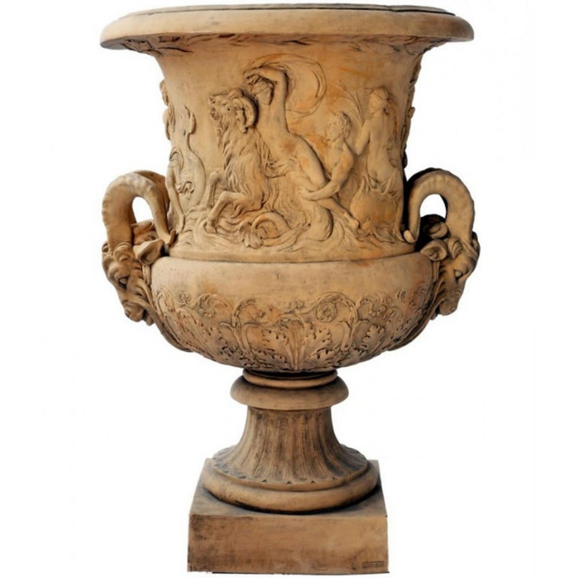 Hand-Crafted Amphitrite Vase, 'Louvre Collection' Early 20th Century For Sale