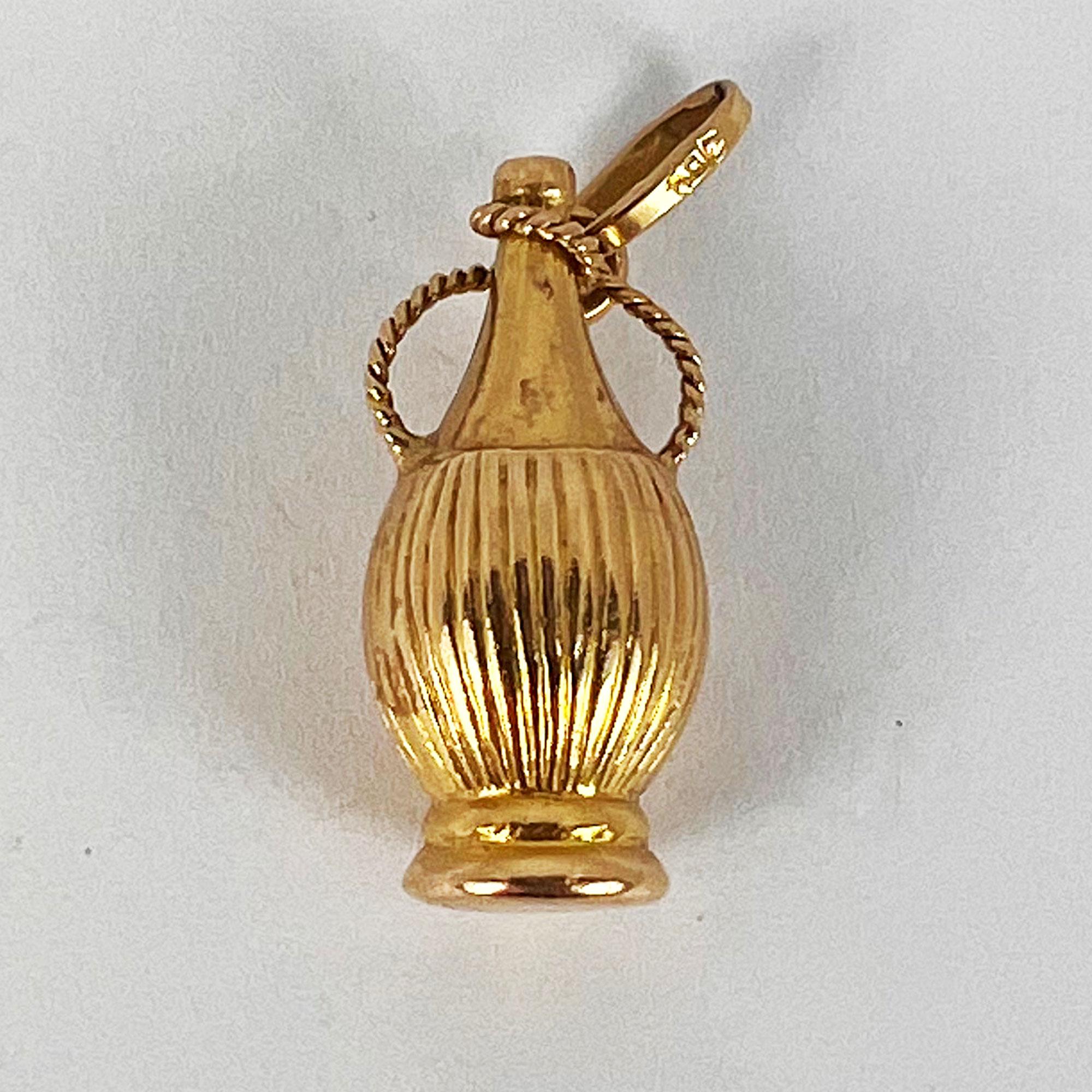 Amphora 18K Yellow Gold Charm Pendant For Sale 7