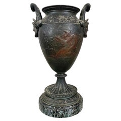 Amphora Antique Style with Mascarons 19th Century