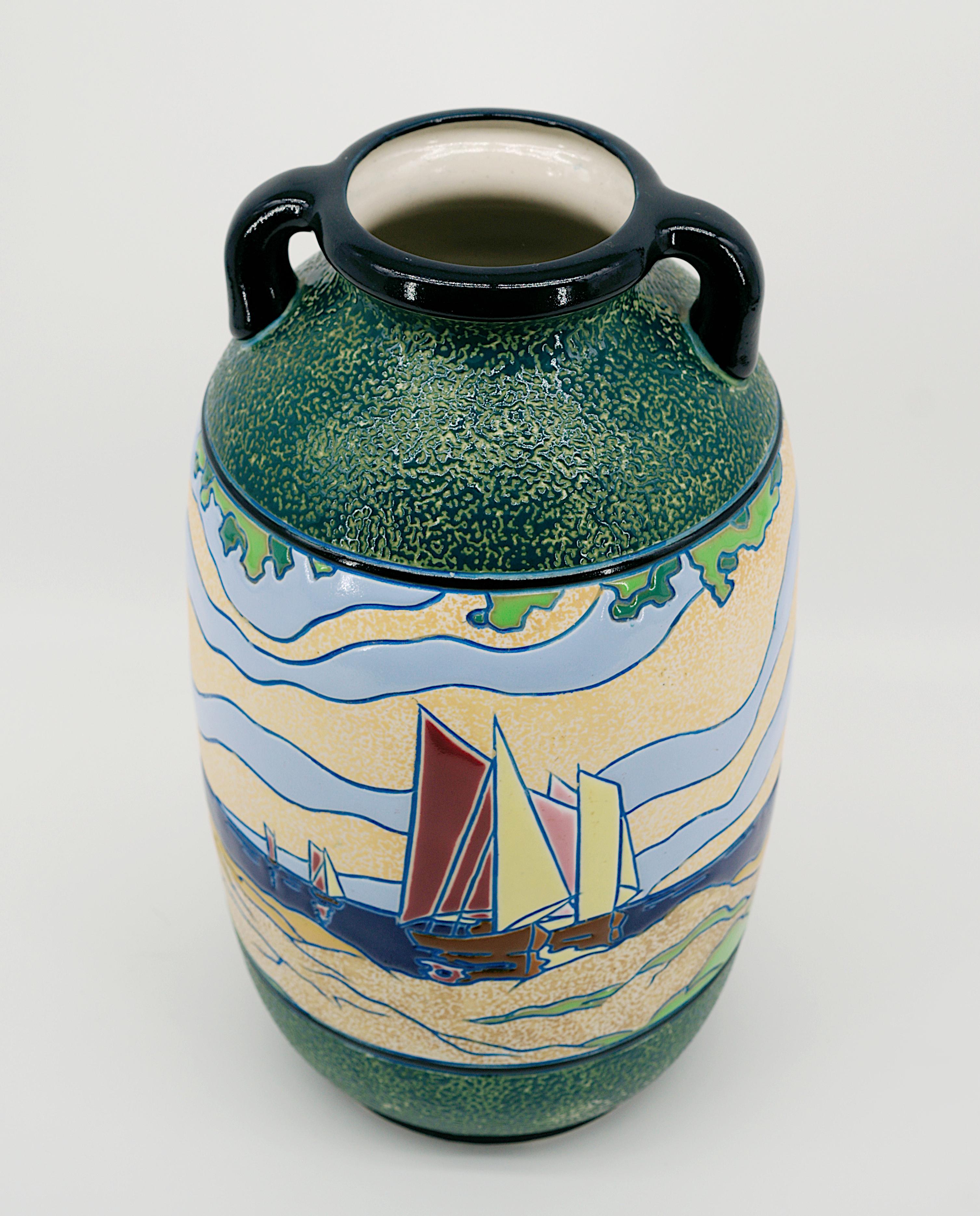 Vaso in gres Art Deco di Amphora, fine anni '20 in vendita 2