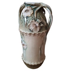 Antique Amphora Austria Art Nouveau Porcelain Vase