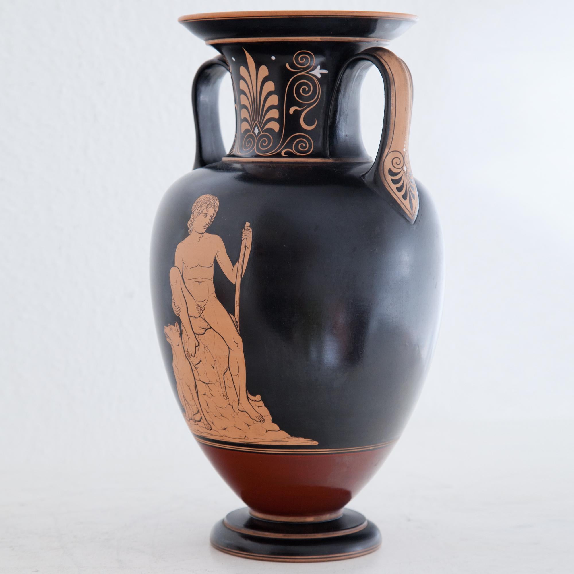 Neoclassical Amphora by L. Hjorth, Ronne circa 1870