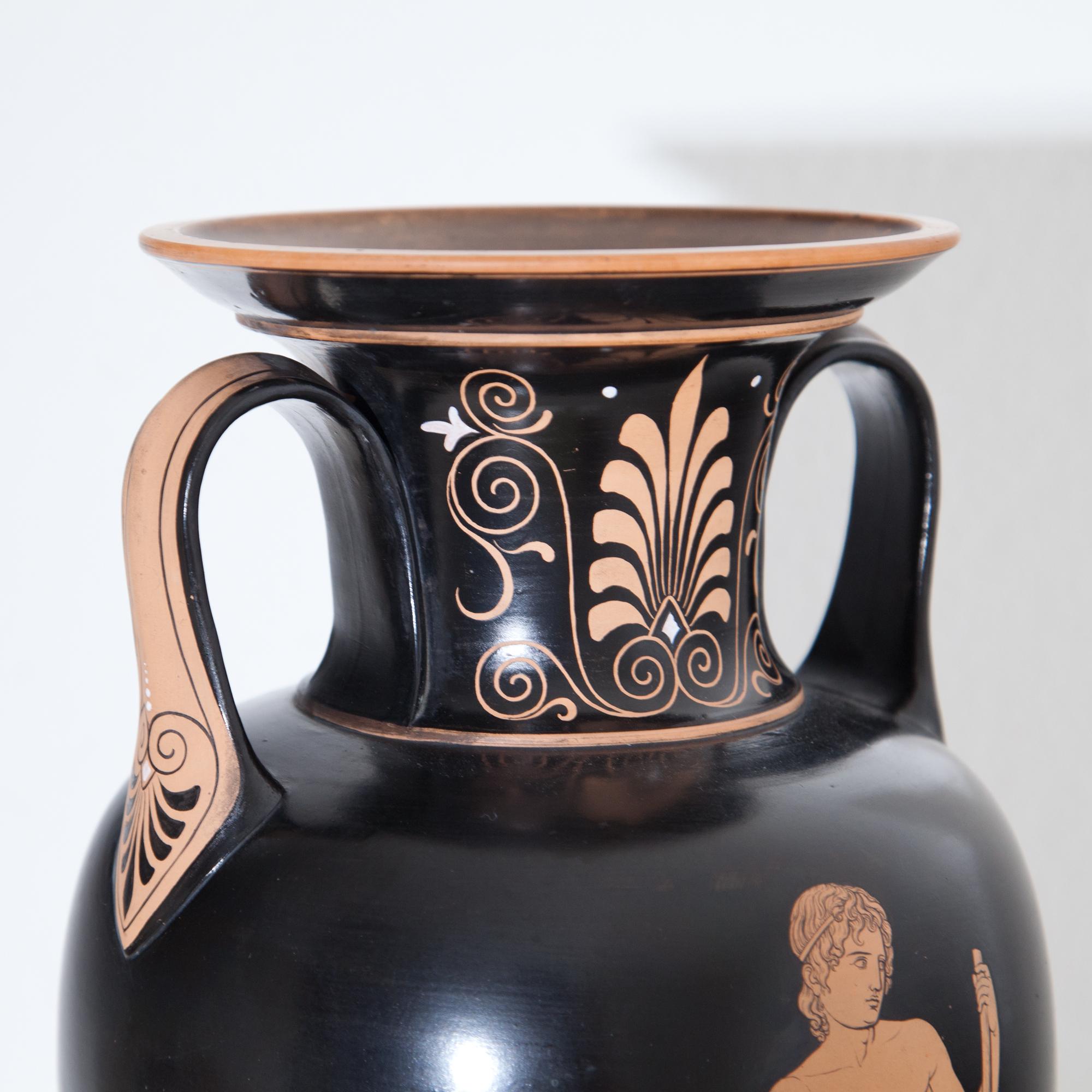 Amphora by L. Hjorth, Ronne circa 1870 In Good Condition In Greding, DE