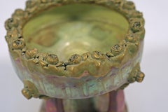 Antique Art Nouveau Ceramic Fruit Bowl by Amphora, Austria, Circa 1900