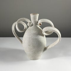 Amphora Ceramic Vase with Bottle Neck by Yumiko Kuga