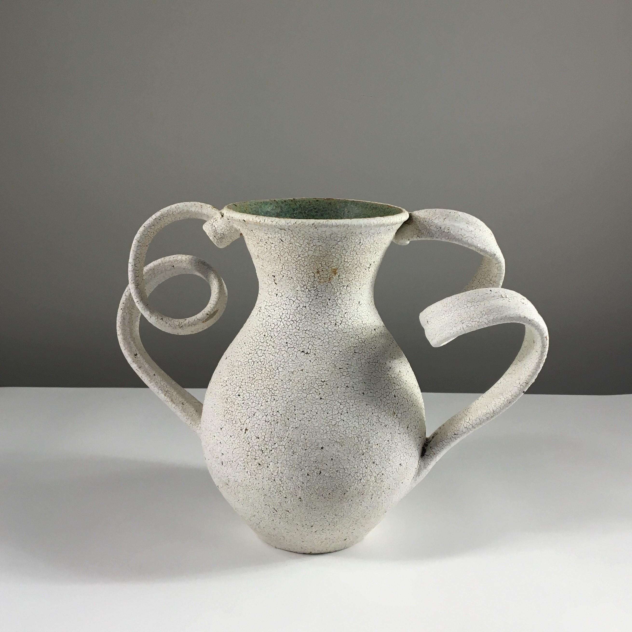 Amphora-Keramikvase mit breiter Öffnung von Yumiko Kuga