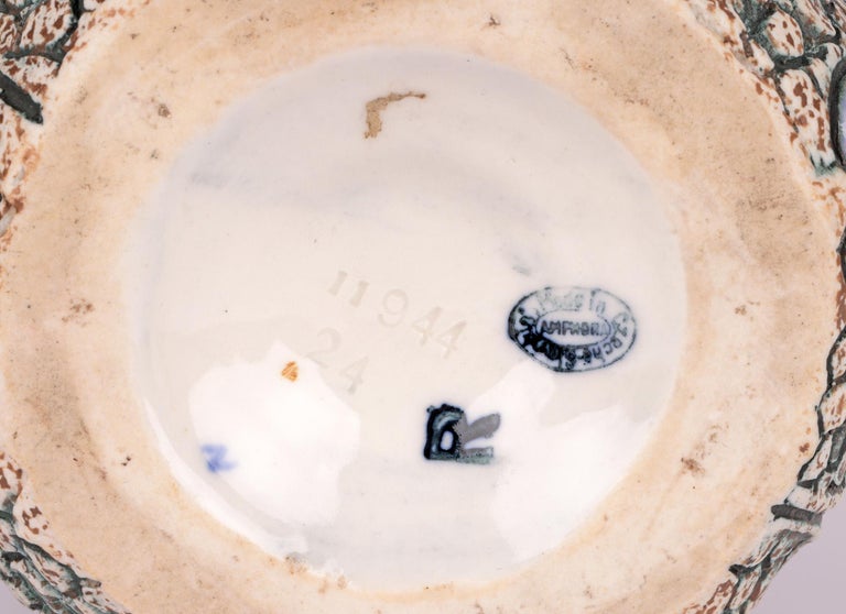 Amphora Czech Art Deco Jewelled Art Pottery Vase For Sale at 1stDibs