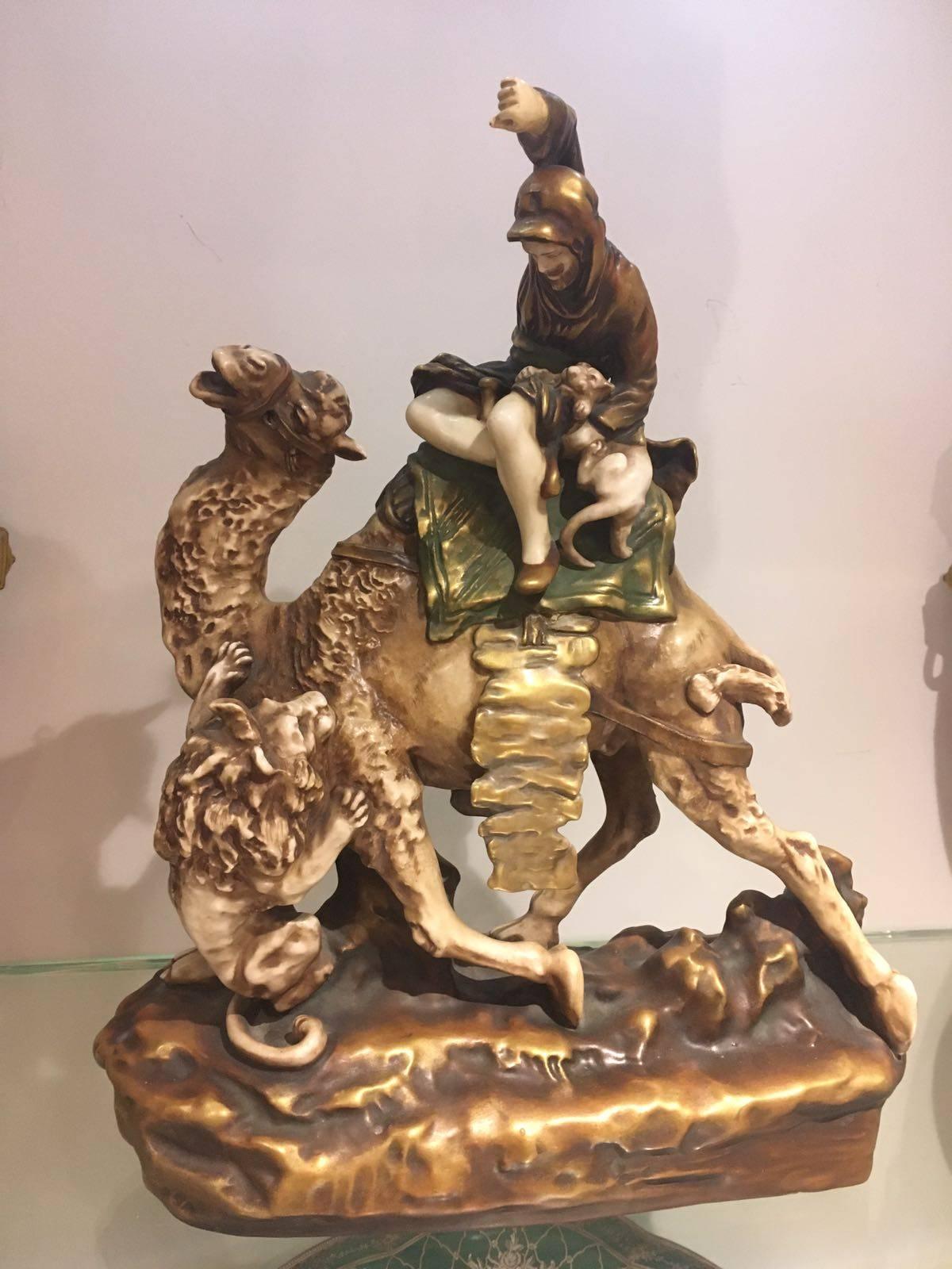 Other 'Amphora' Figure on Camel Back with Lion, Riessner, Stellmacher & Kessel For Sale