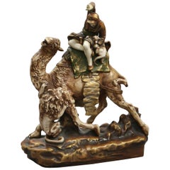 'Amphora' Figure on Camel Back with Lion, Riessner, Stellmacher & Kessel