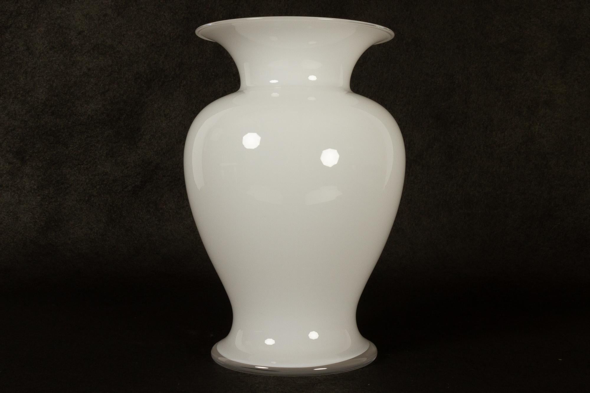 Danish Amphora Glass Vase by Michael Bang for Holmegaard 1990s