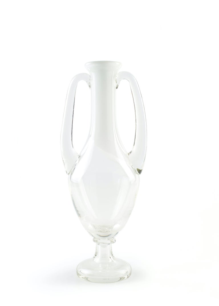 Amphora Glass Vase, Northern Europe, 1970 For Sale at 1stDibs