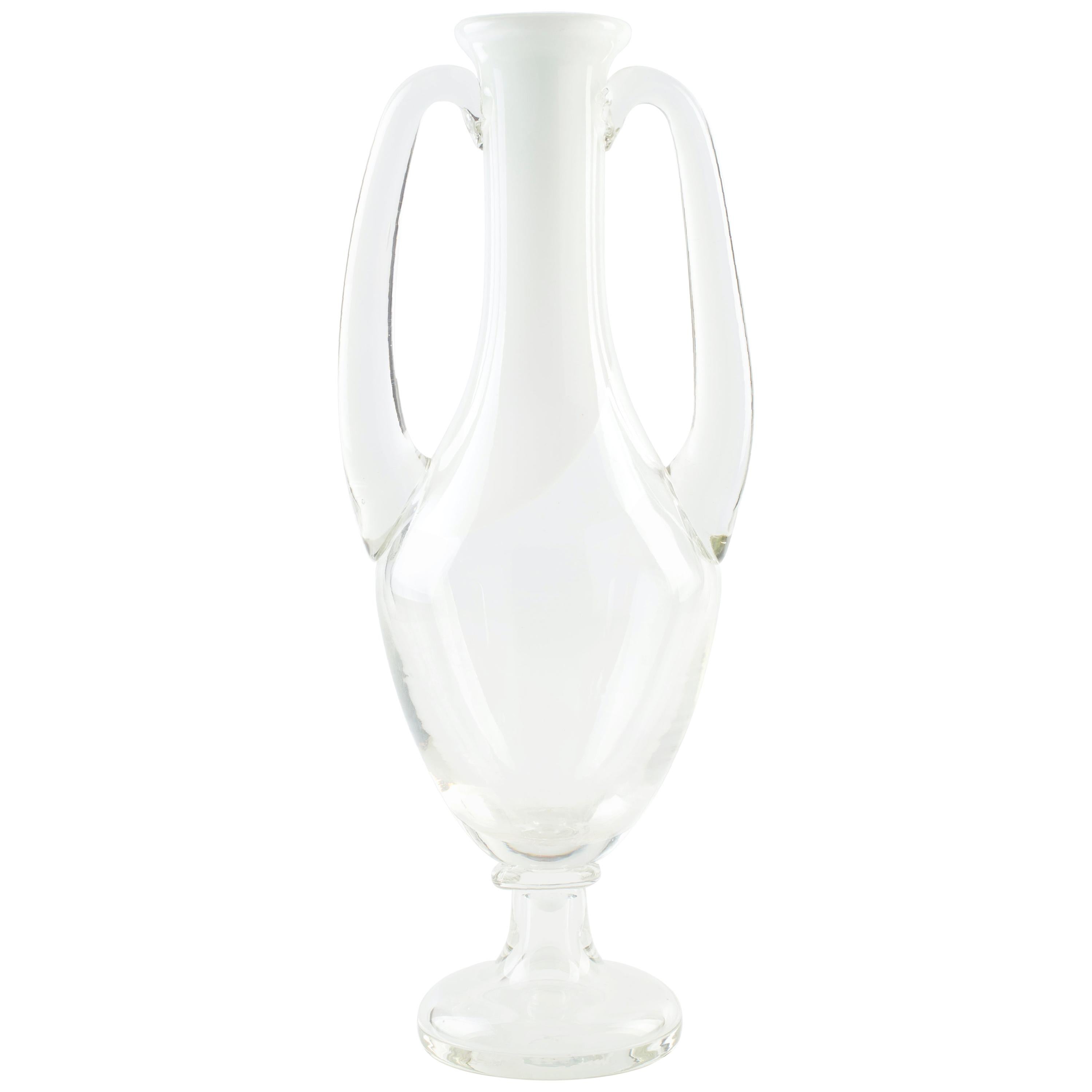 Amphora Glass Vase, Northern Europe, 1970