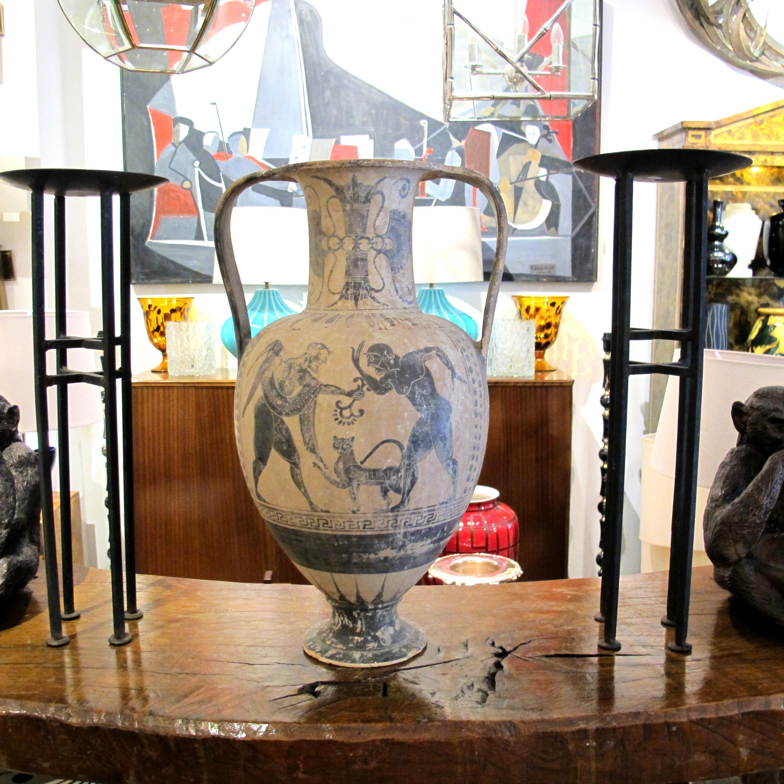 Amphora im Stil des antiken Griechenlands, Italien, Anfang 1900 im Angebot 3