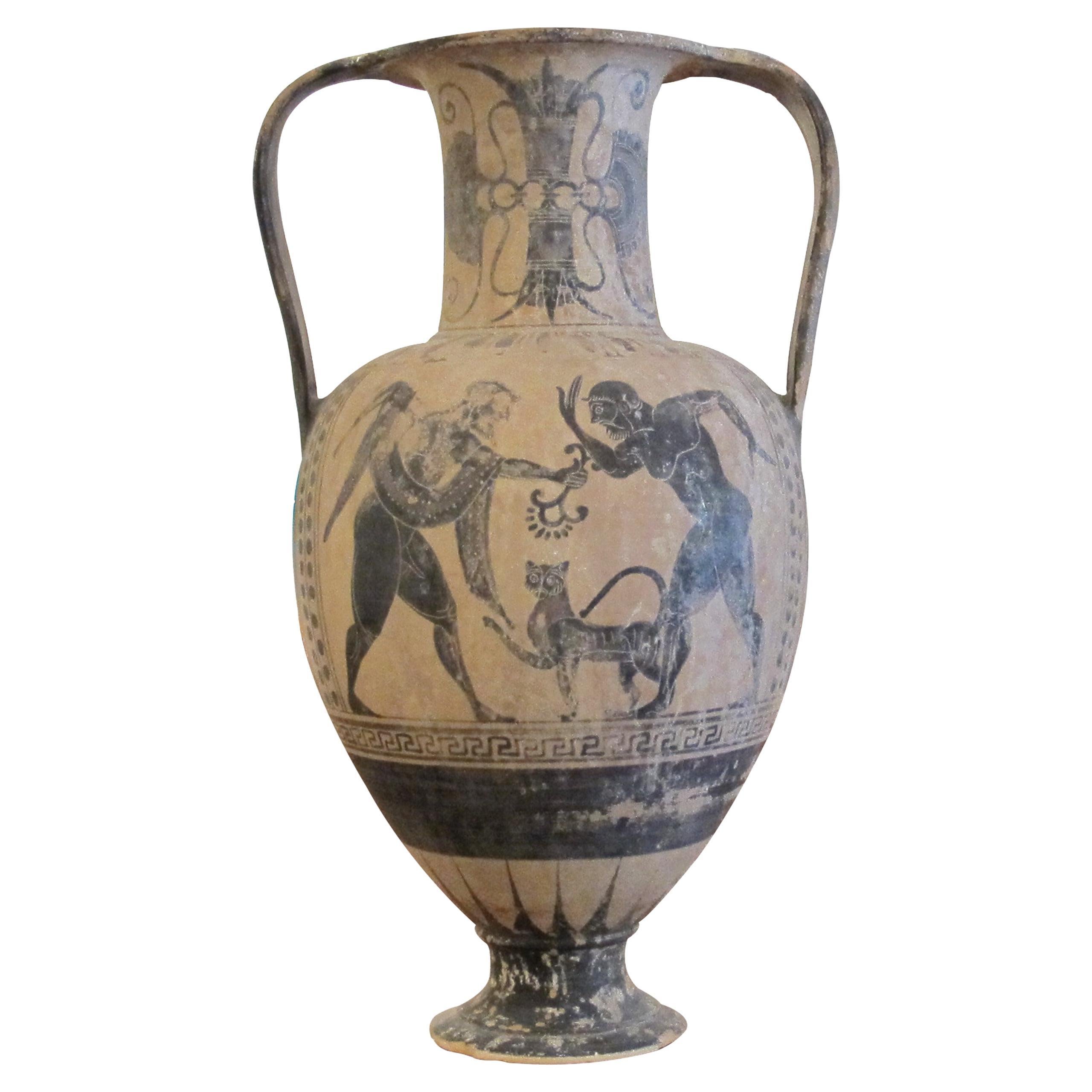 Ánfora al estilo de la antigua Grecia, Italia, principios del siglo XX