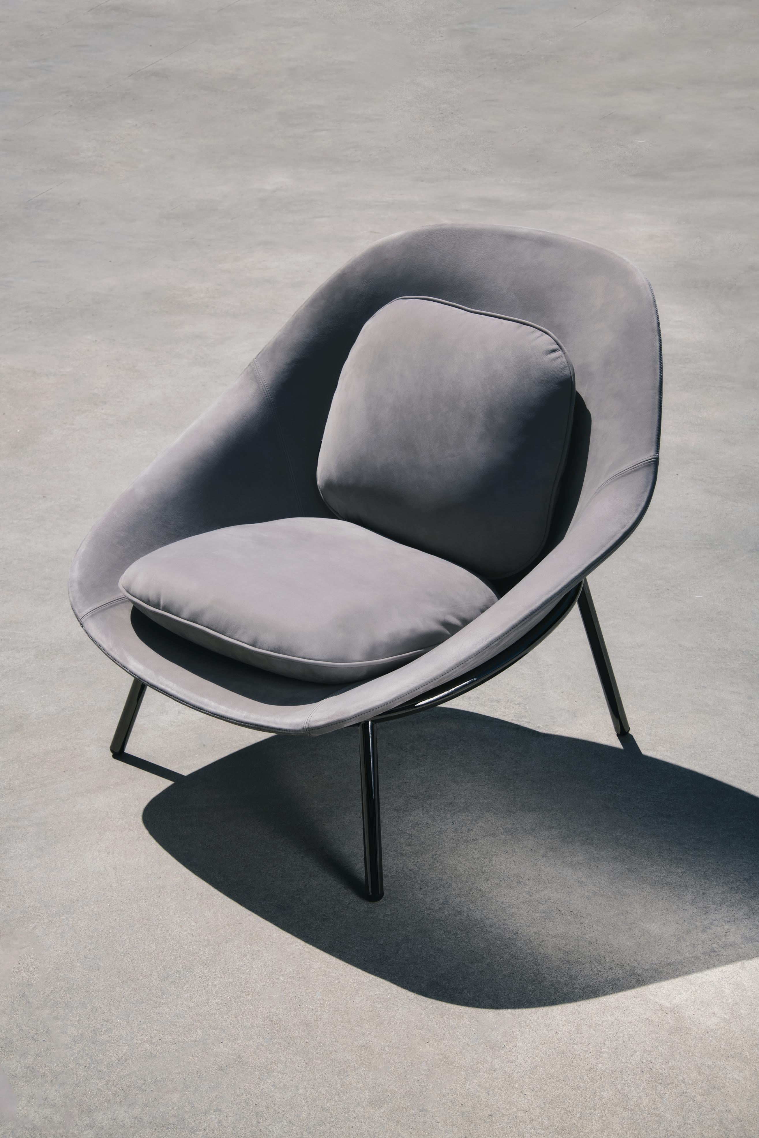 Fabric Amphora Lounge Chair by Noé Duchaufour Lawrance For Sale