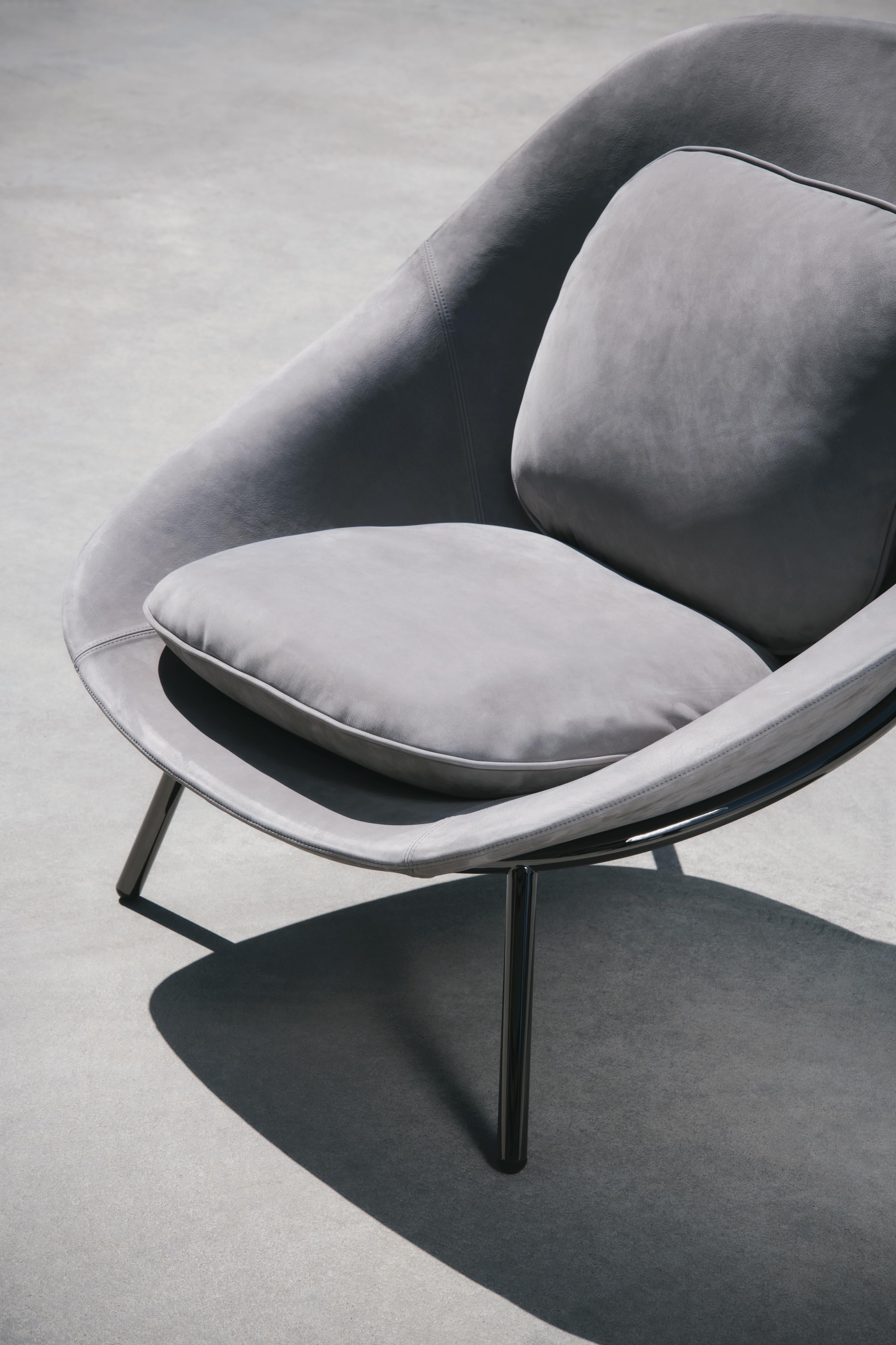 Fabric Amphora Lounge Chair by Noé Duchaufour Lawrance