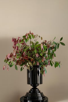 Amphora Maxi Vase in Licorice Glossy Varnished Aluminum by CASPAL