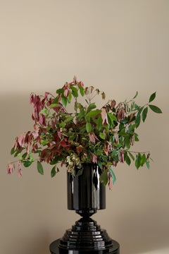 Amphora Maxi Vase in Licorice Glossy Varnished Aluminum by CASPAL