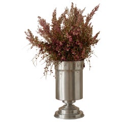 Amphora Mini Vase in Brushed Aluminum by CASPAL
