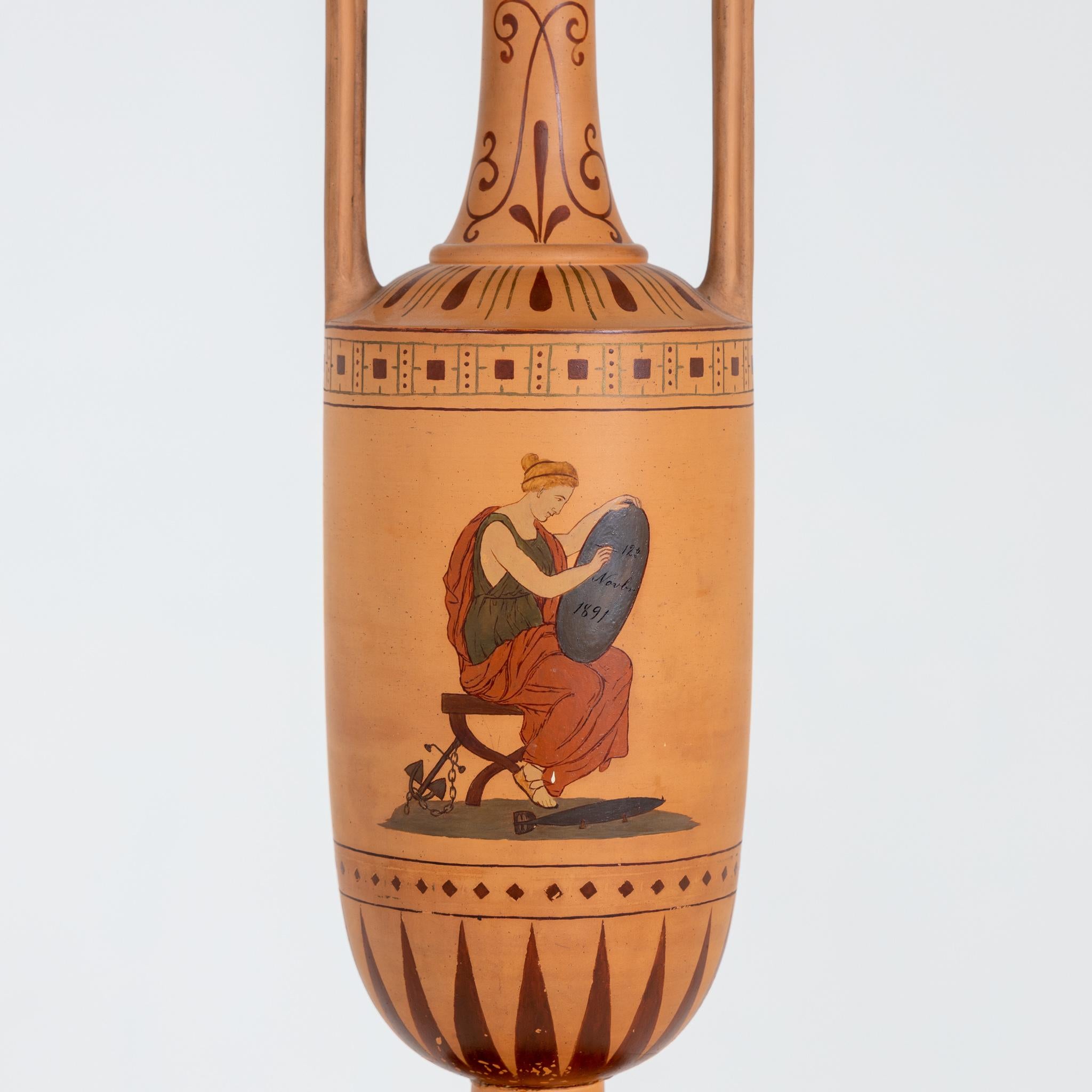 Amphora, P. Ipsen, Denmark, Dated 1891 For Sale 1