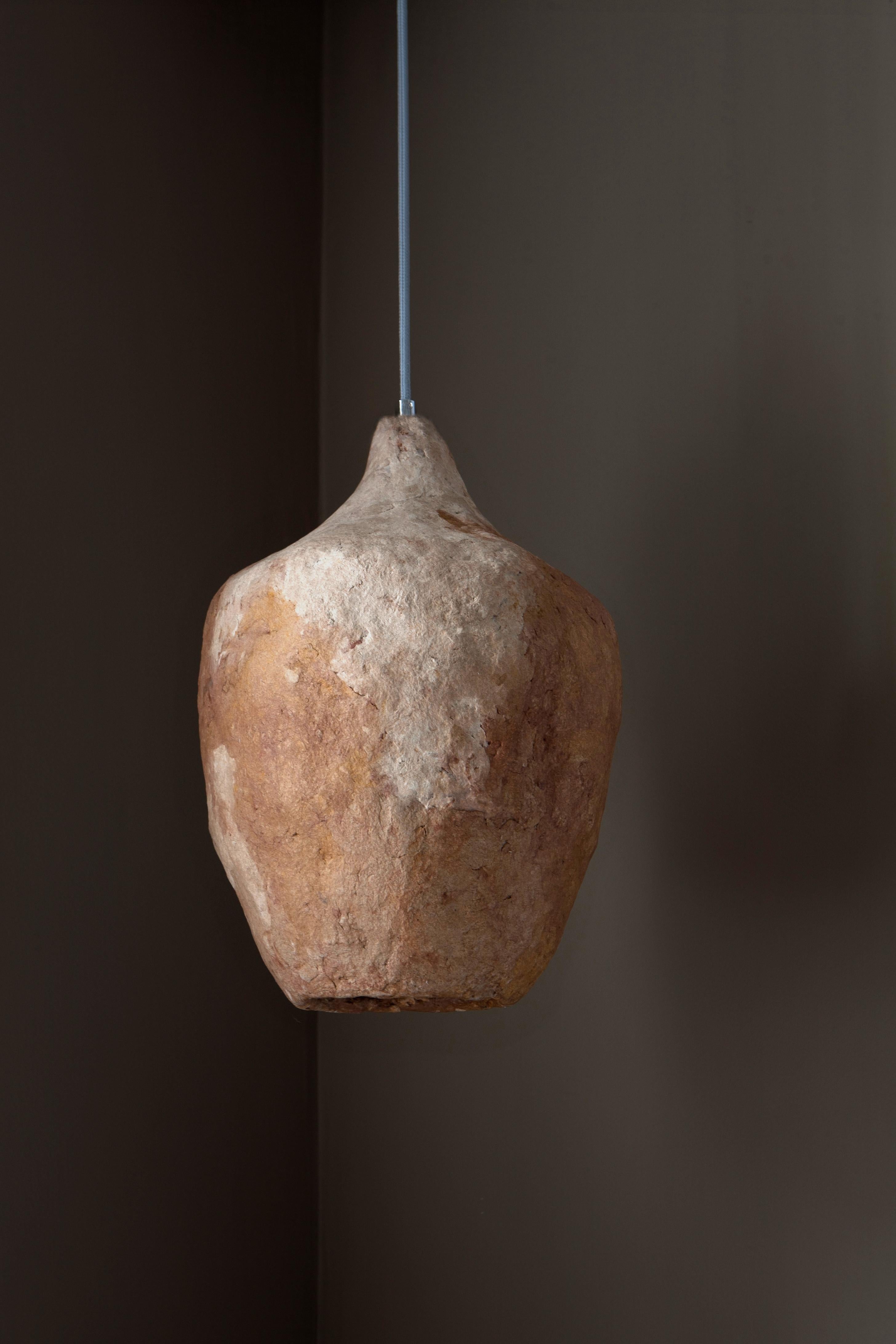 Amphora Pendant Lamp by Yalanzhi Objects
Dimensions: D 25 x W 25 x H 35 cm. 
Materials: Cellulose. 

Cellulose is a recycled material that was once forest. A high-quality, durable finish. Highly-pigmented coating. Custom finishes upon request. The
