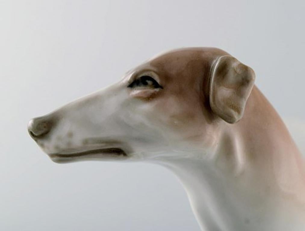 Mid-20th Century Amphora Porcelain Figure of Greyhound/Borzoi Czechoslovakia, 1930-1940s