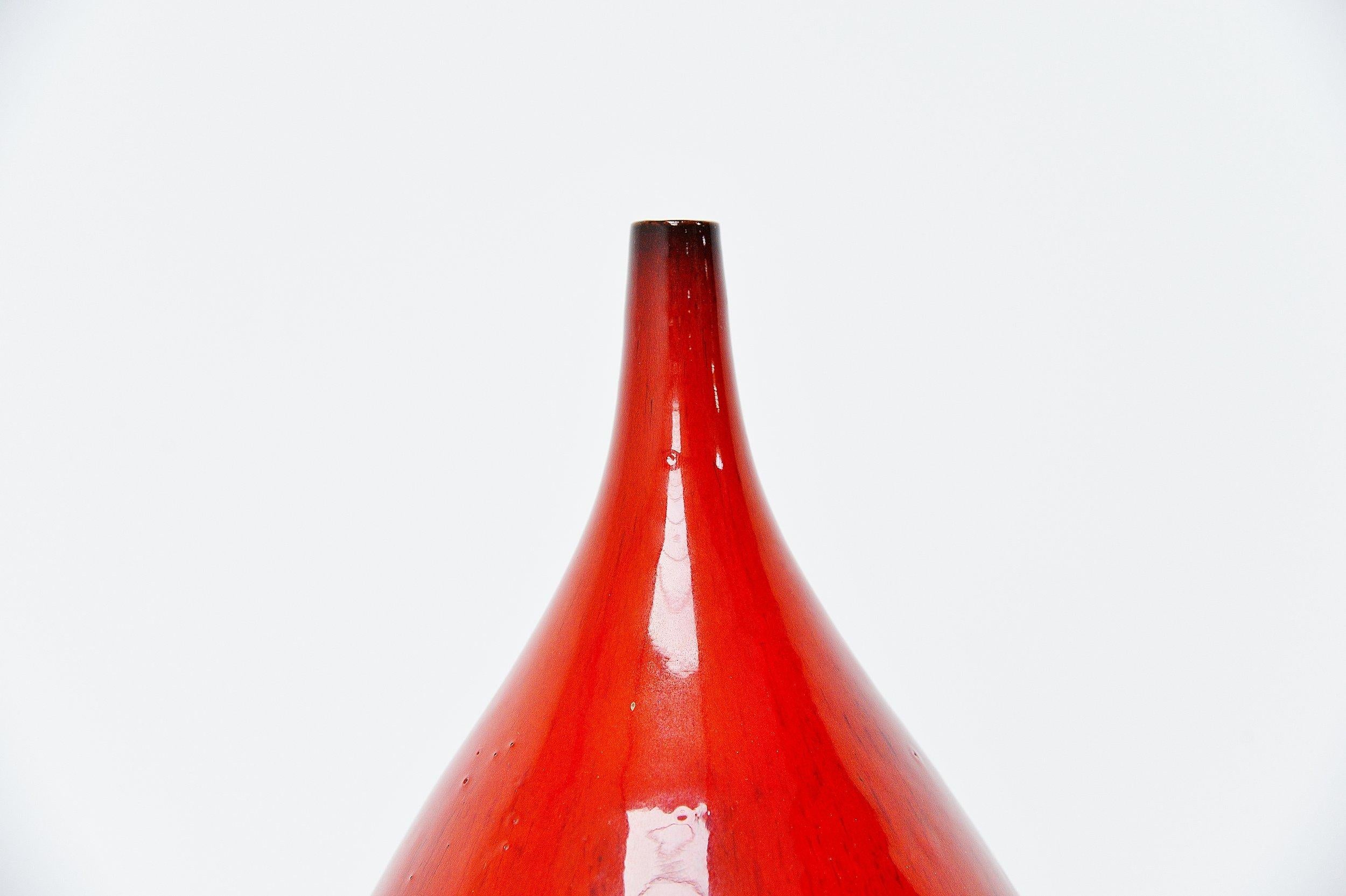 Mid-20th Century Amphora Rogier Vandeweghe Ceramic Vases Set, Belgium, 1960