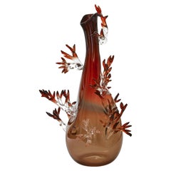 Amphora Shape Red Vase by Emilie Lemardeley