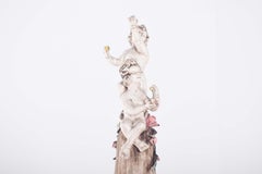 Amphora-Shaped Centerpiece in Portuguese Ceramic