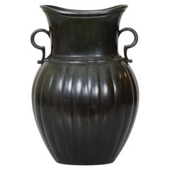 Amphora-Style Discometal Vase by Just Andersen, 1920s, Denmark