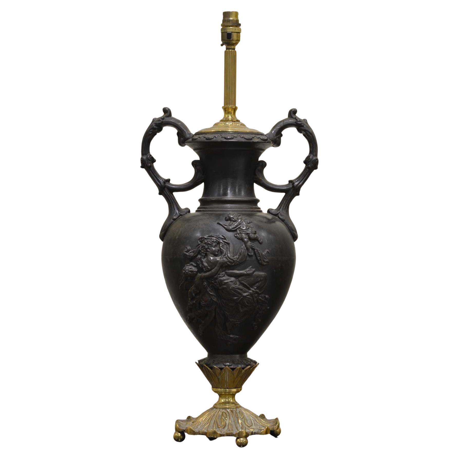 Amphora urn table lamp For Sale