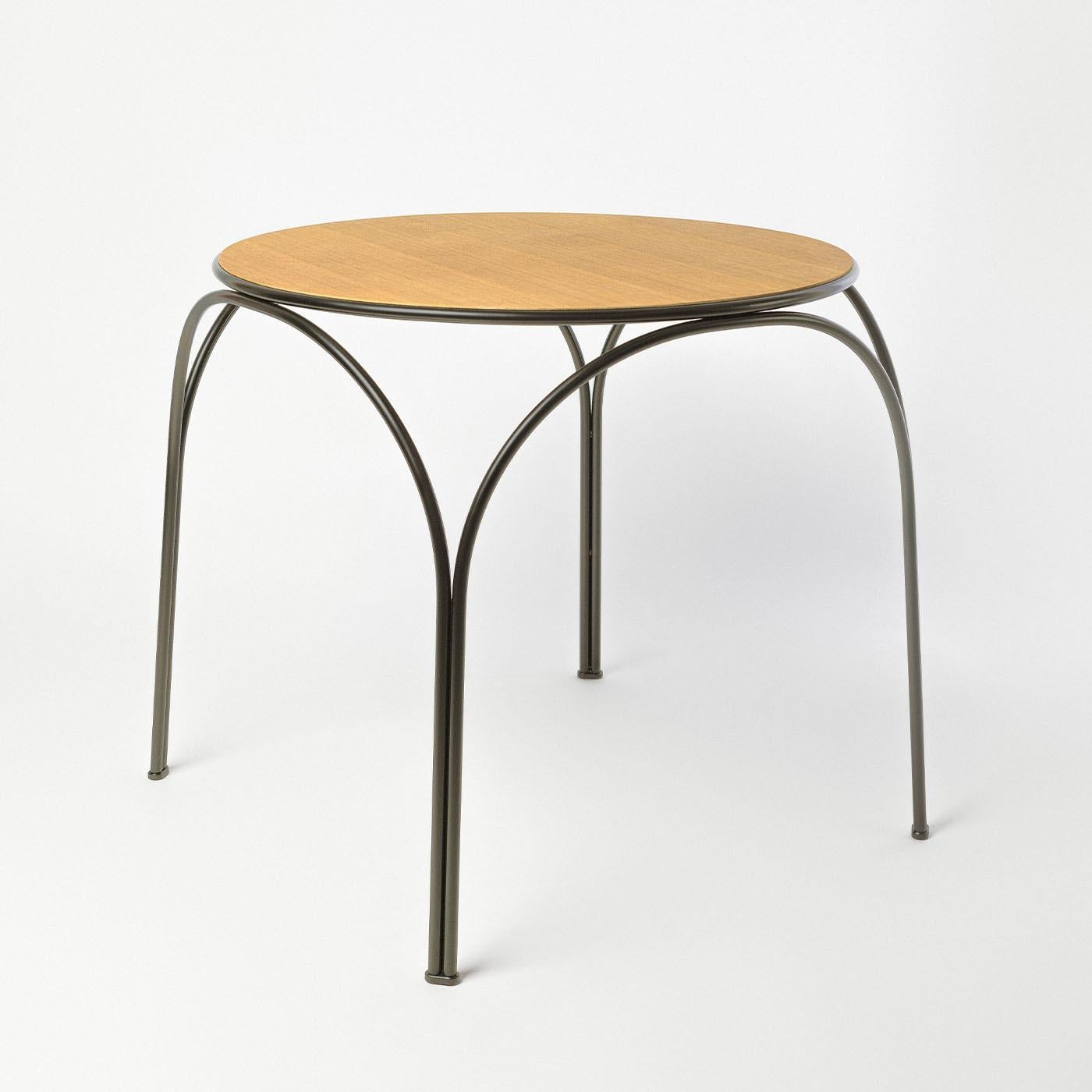 Contemporary Ample Green Outdoor Bistrot Table by Nichetto Studio For Sale