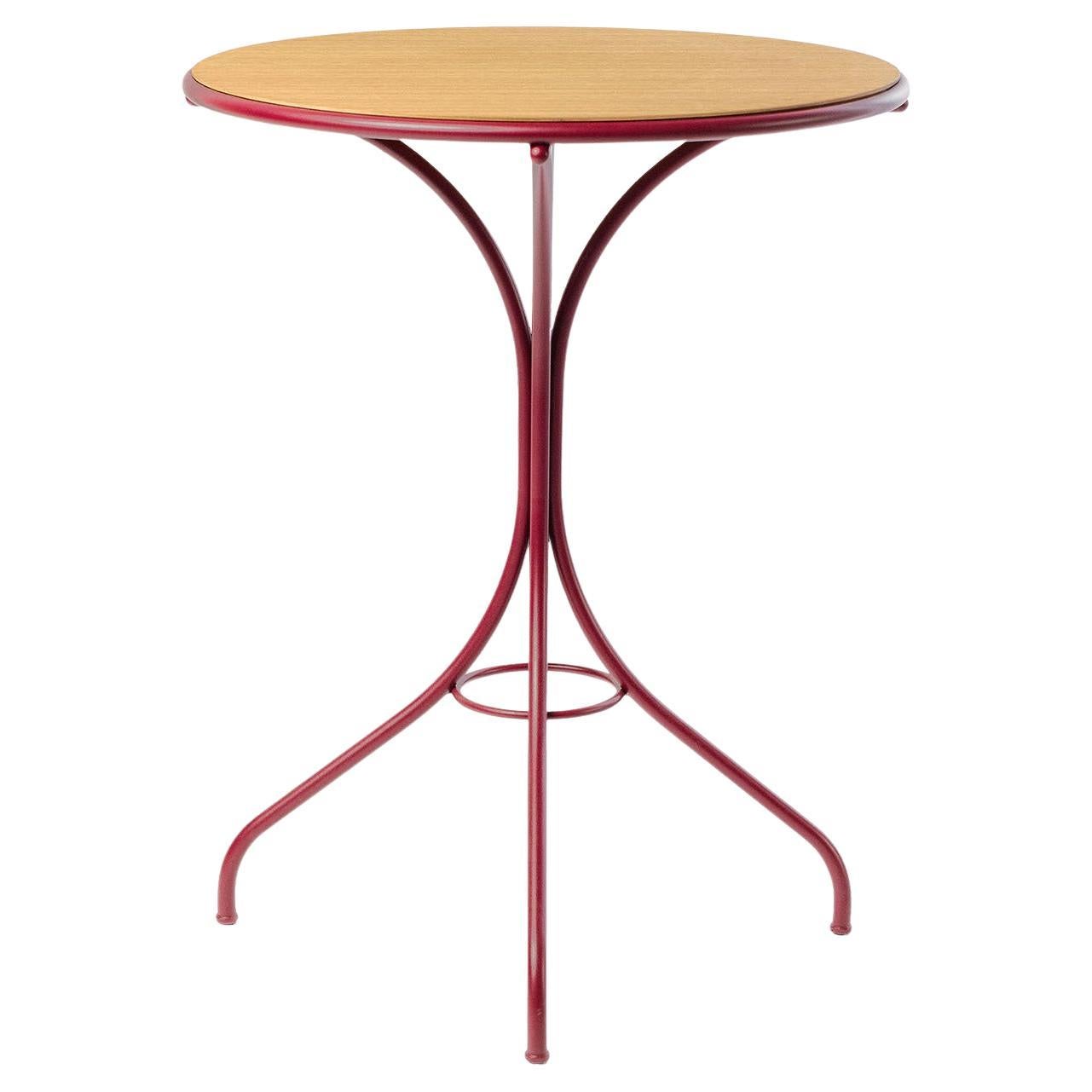 Ample Red Outdoor Bistrot Table by Nichetto Studio