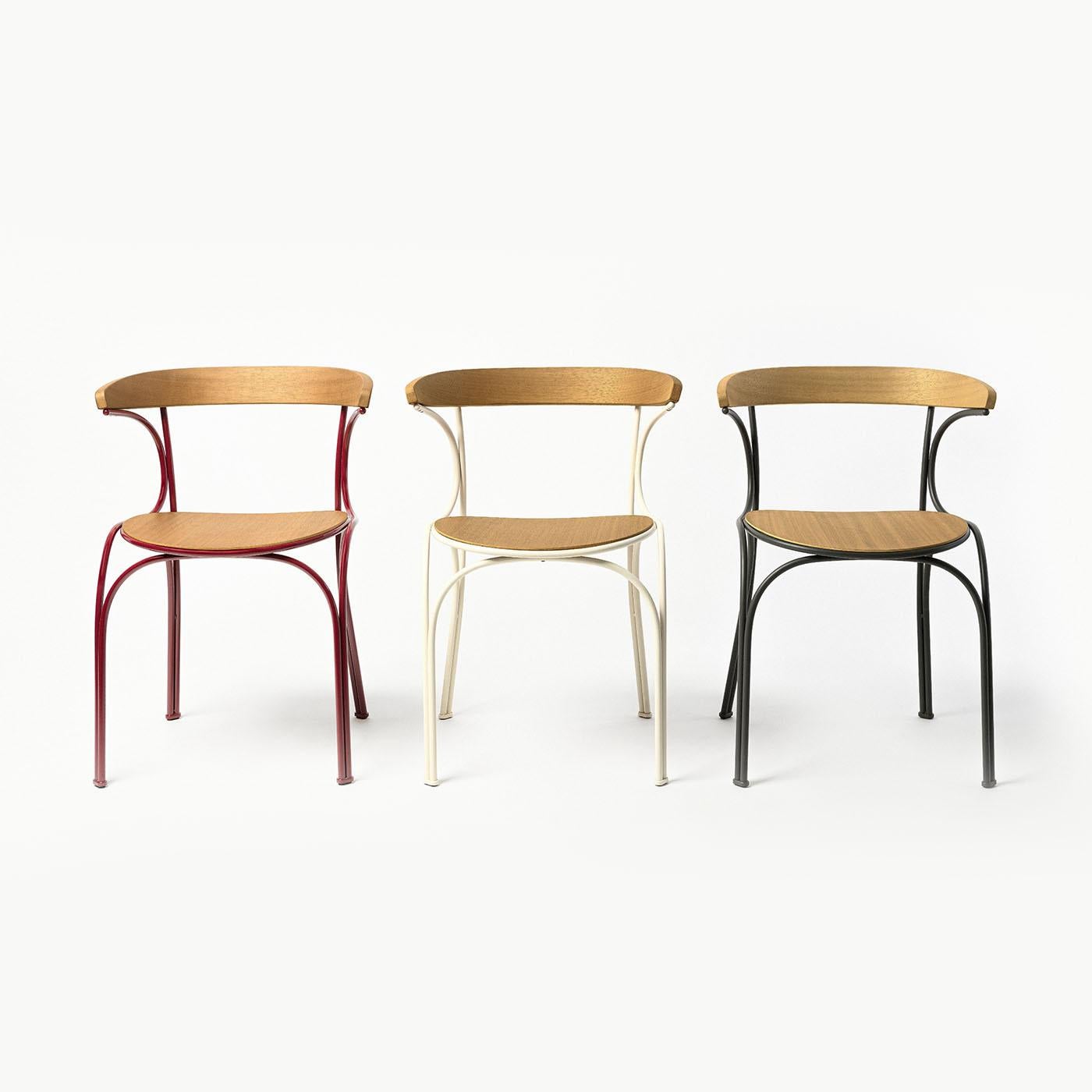 Italian Ample Red Outdoor Chair by Nichetto Studio For Sale