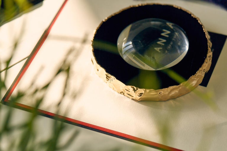 Ampliar Magnifying Glass in Crystal and Gold by Anna Rabinowitz For ...