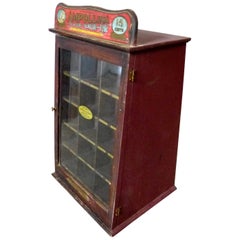 Used Ampollina Dye Countertop Store Display Case, circa 1920