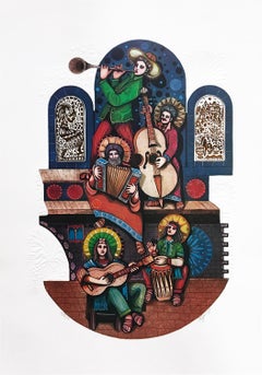 FIVE MUSICIANS (JUDAICA ART)