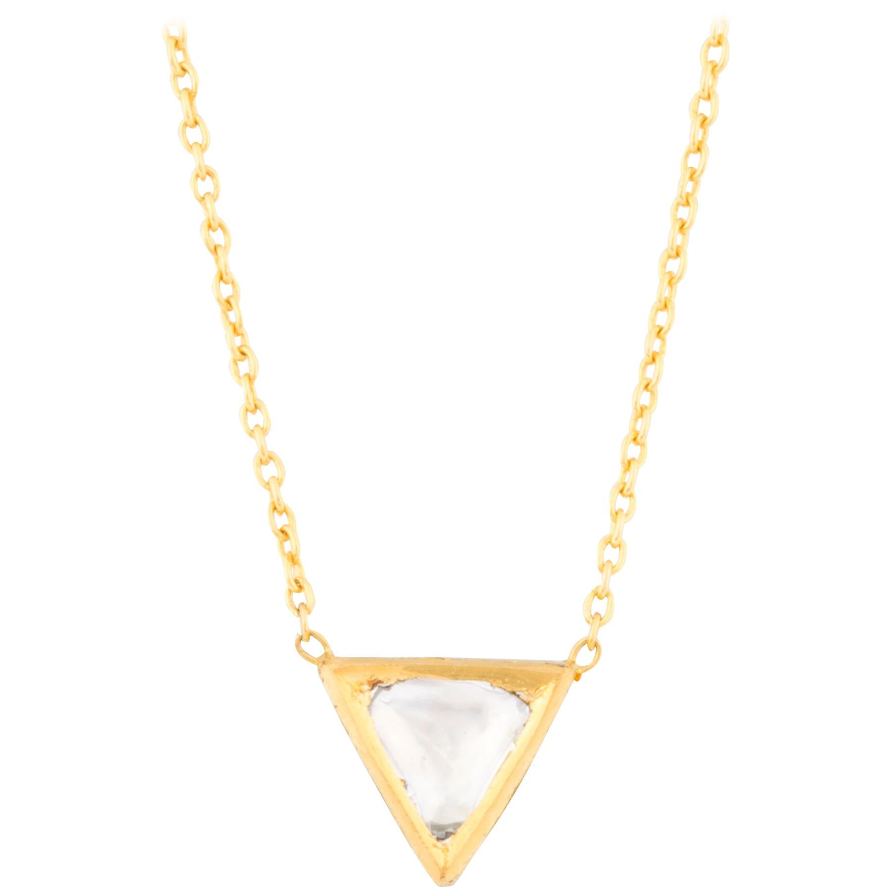 Amrapali Jewels 18 Karat Gold and Diamond Necklace For Sale
