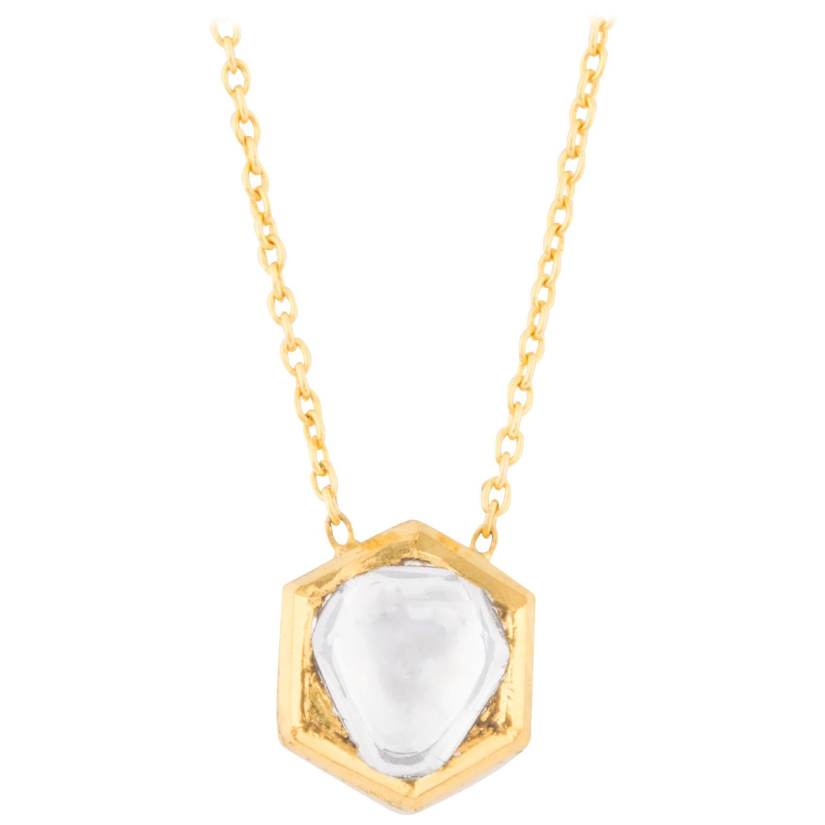 Amrapali Jewels 18 Karat Gold and Diamond Necklace For Sale