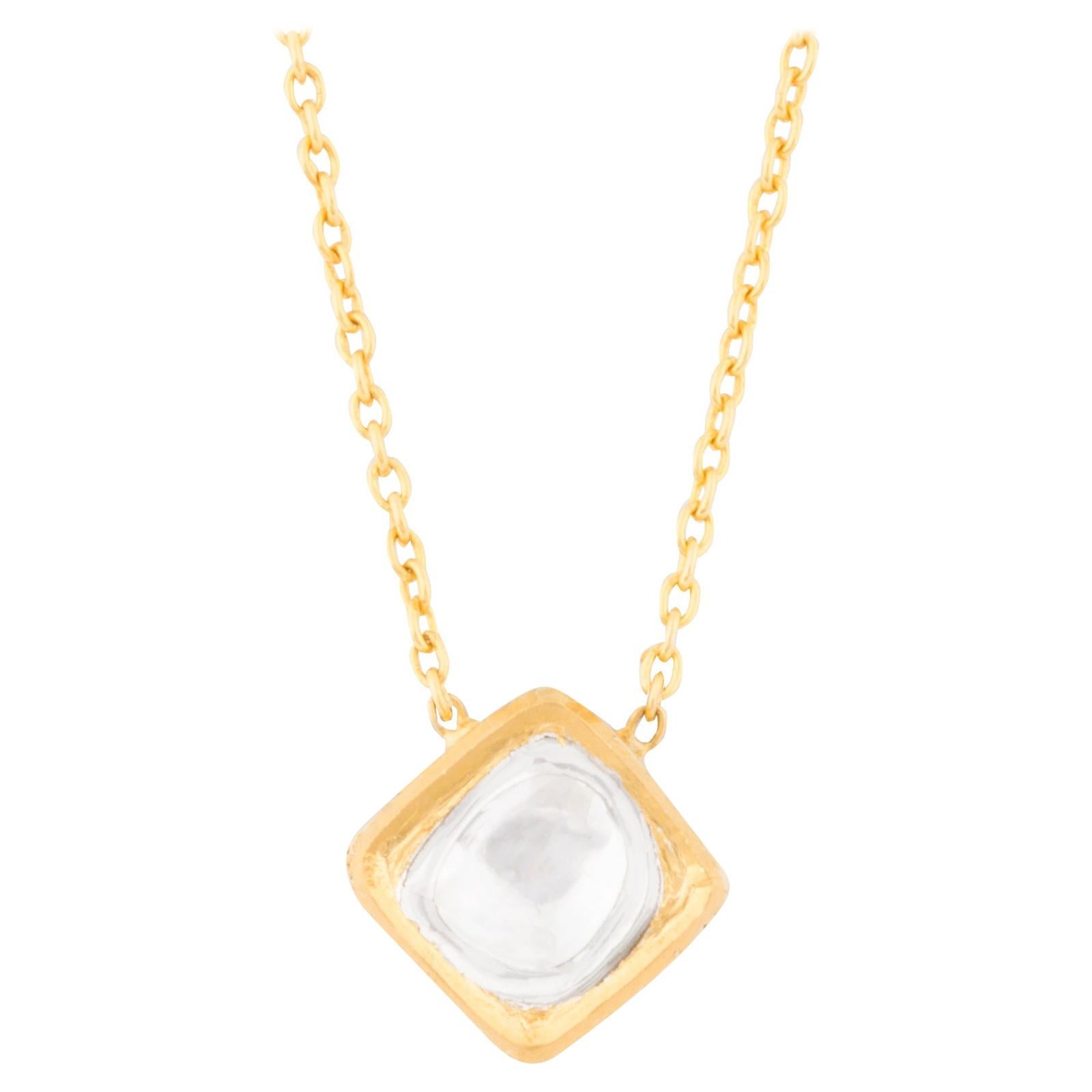 Amrapali Jewels 18 Karat Gold and Diamond Necklace For Sale