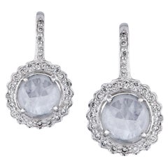 Amrapali Jewels 18 Karat Gold, Grey and White Diamond Earrings