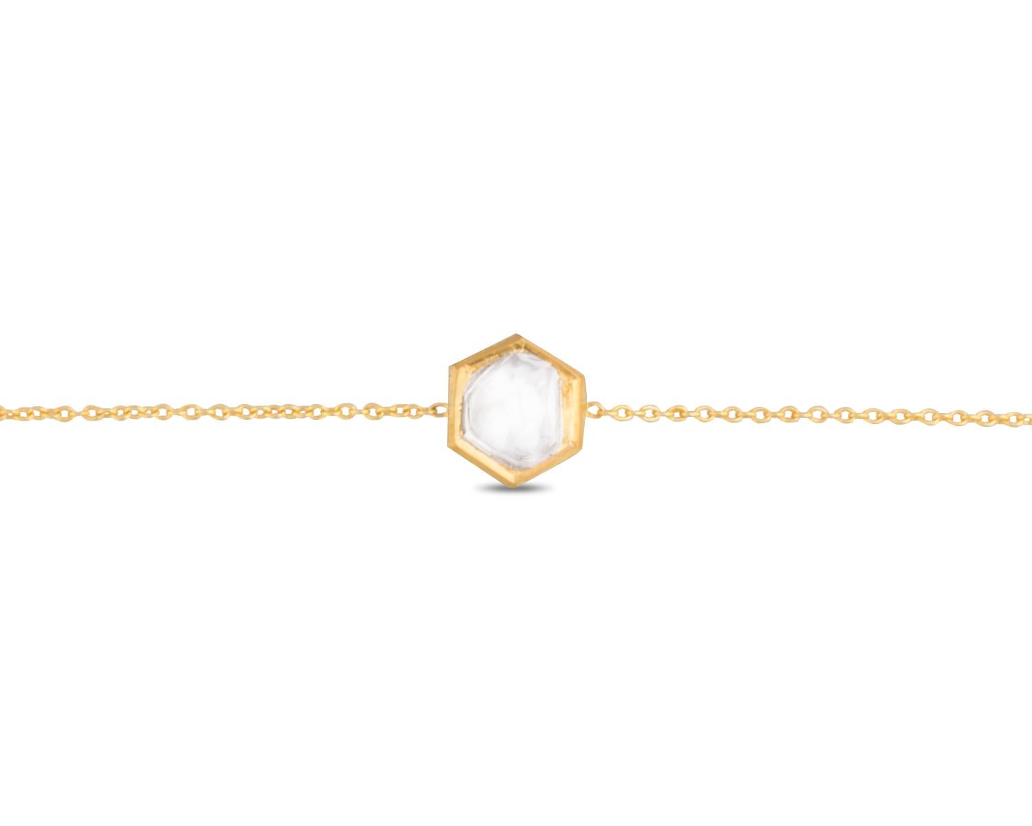 Women's Amrapali Jewels 18 Karat Gold and Diamond Bracelet For Sale