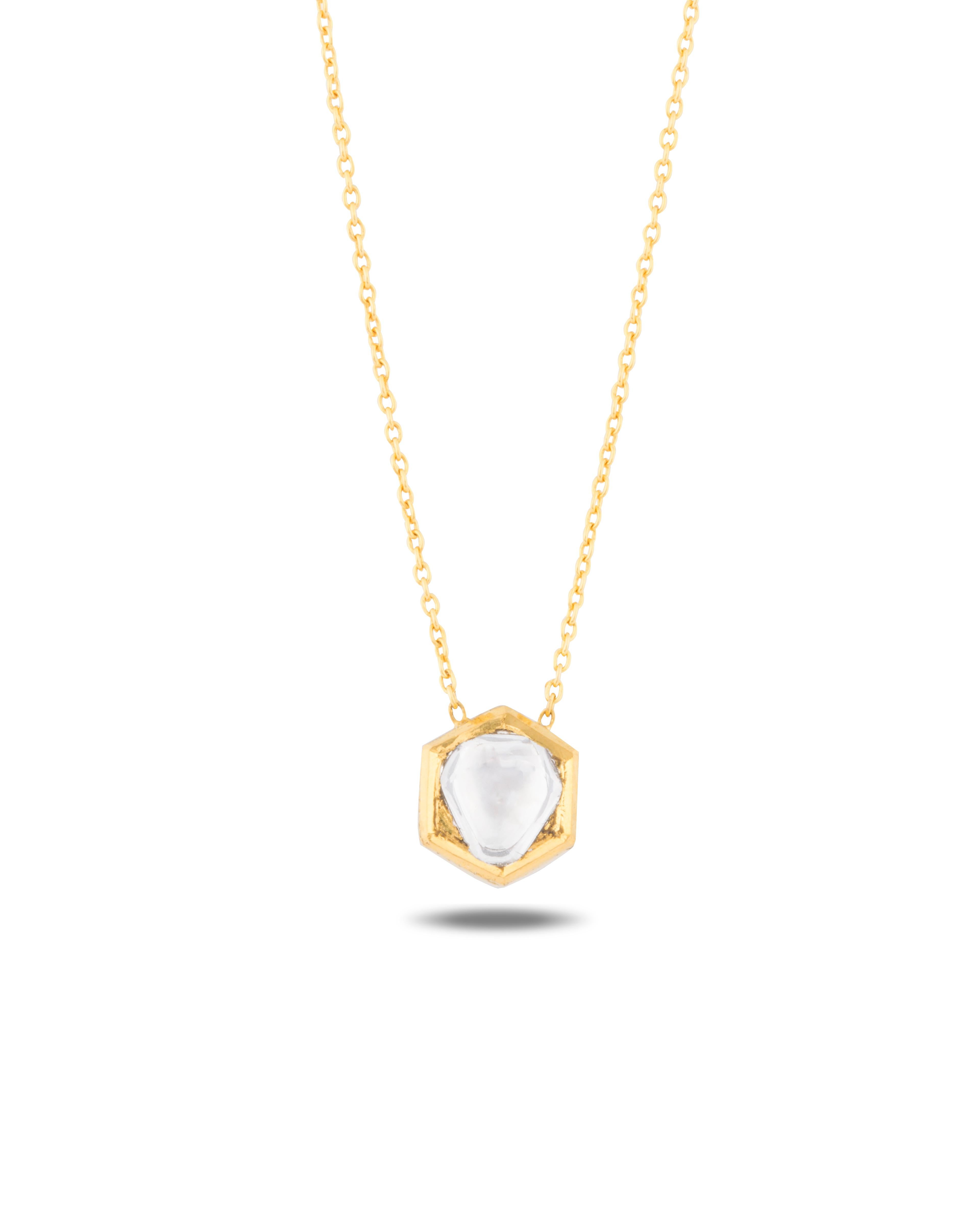 Women's Amrapali Jewels 18 Karat Gold and Diamond Necklace For Sale