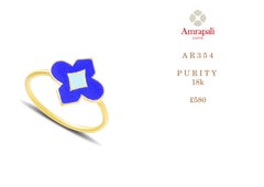 Amrapali Jewels 18 Karat Gold and Enamel Ring