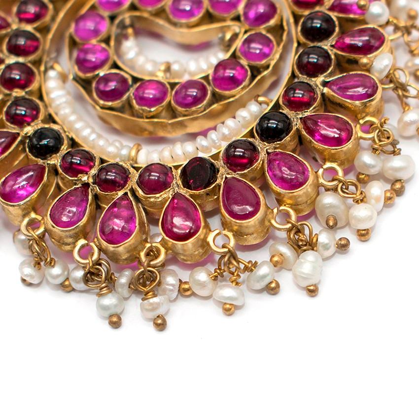 Women's Amrapali Pearl-Cluster Embellished Earrings For Sale