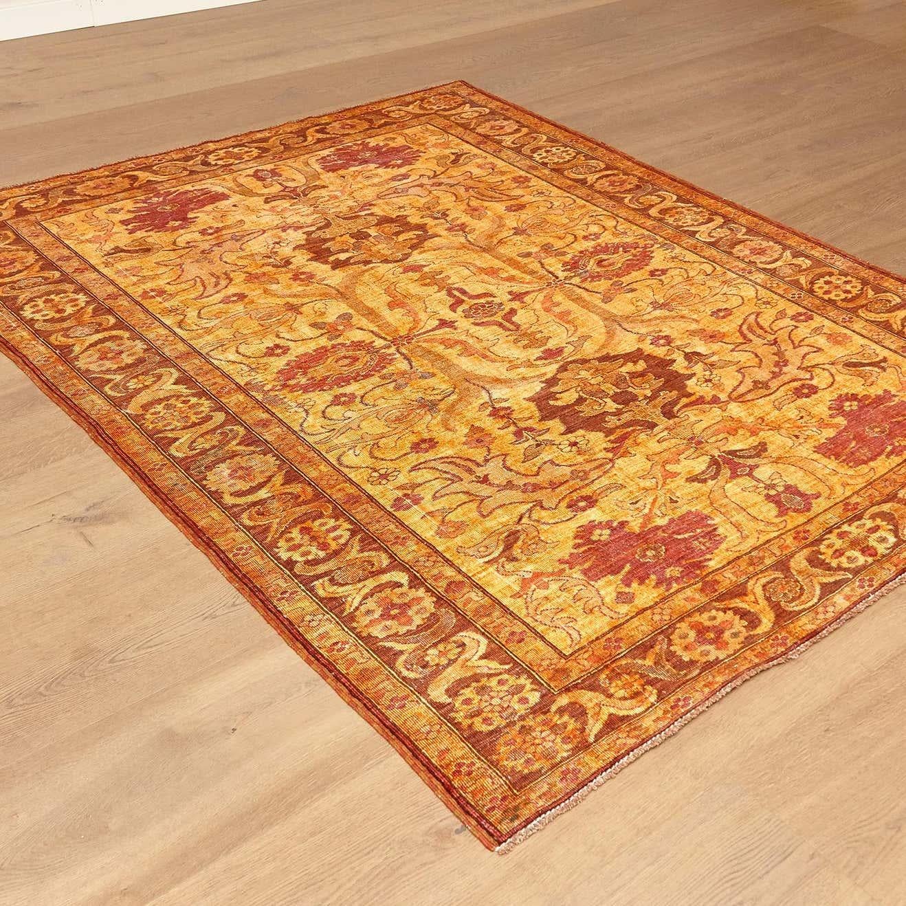 Amritsar Afghanistan Large Rug Washed, Wool Hand Knotted, circa 2000 For Sale 1